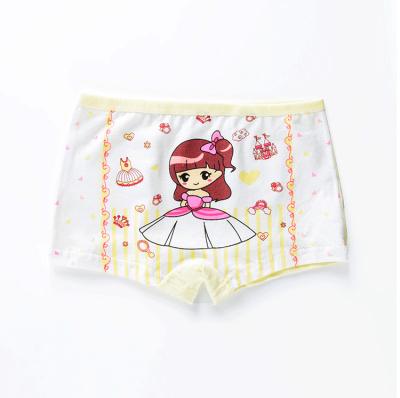 China Children Girls Cotton Antibacterial Cartoon Soft Underwear Printed Youth Underwear Manufacturing for sale