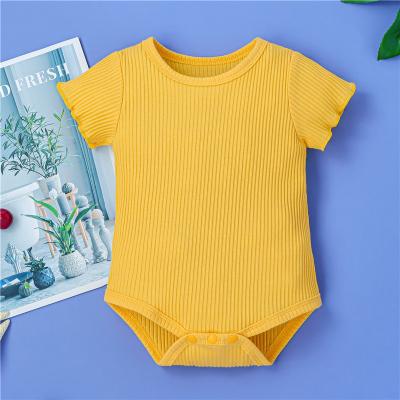 China 2021 Korean Boutique Hot Selling Newborn Knitting Solid Baby Clothes Baby Clothes Girl for sale