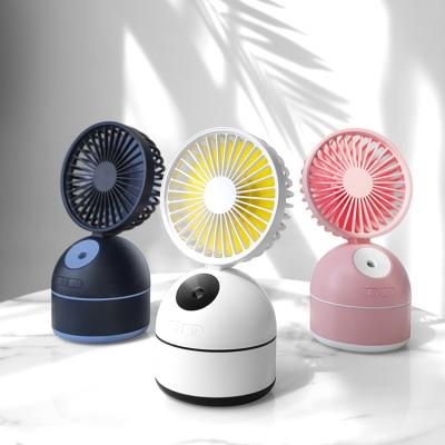 China New Innovative Mini Travel USB Rechargeable Portable Electric Desk Fan for sale