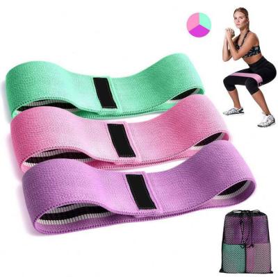 China 2021 Non Slip Hip Resistance Band OEM Braided Gym Custom Braided Exerciser Non Slip Hip Resistance Band Fitness Resistance Band for sale