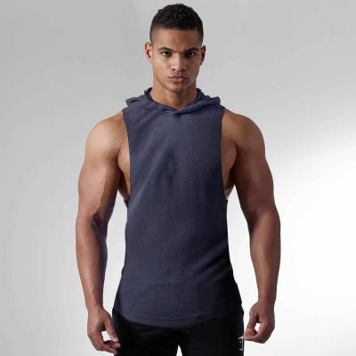 China QUICK DRY Fitness Mens Tank Tops Hoodie Sport Tank Tops Mens Wear Gym Ladies Tank Tops for sale