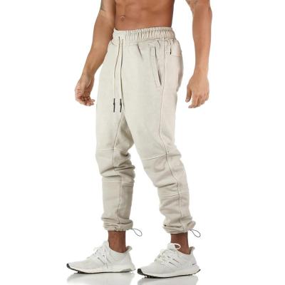 China Anti-Wrinkle Adjustment Zipper Side Workout Soft Slim Trouser Pants Gym Sporty Men's Fitness Sport Pants for sale