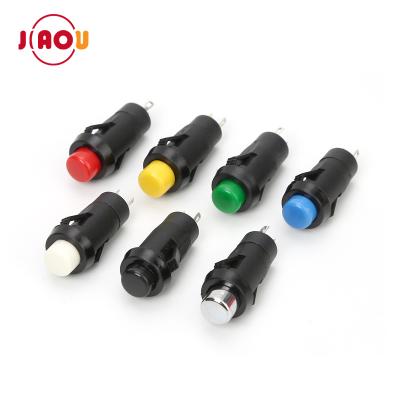 China DS-213K 10mm 1cm Plastic Welding Push /Round Mini Switch 2pin Type Button Latching Push Button Switch for sale