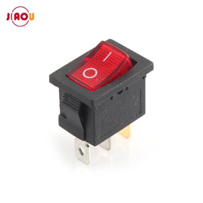 China JIAOU KCD1-102N 15*21 3 Terminals 2 Position Boat ON/OFF Illuminated Switch for sale