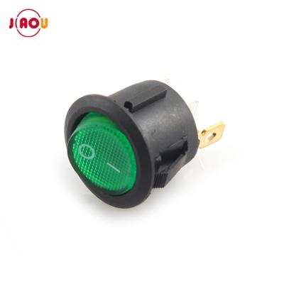 China JIAOU KCD1-105N 250VAC 3 Pin Mini Round Rocker Switch ON-OFF ON-OFF for sale