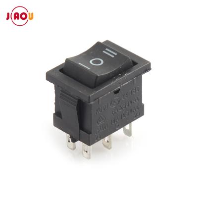 China ON-OFF-ON Terminals JIAOU KCD1-203 6 3 Position Rocker Switch DPDT Boat Switches for sale