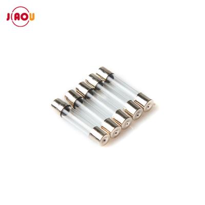 China LOW VOLTAGE JIAOU 0.1A-30A 250V 6X30 mm Fast Blow Fuse Glass Tube for sale