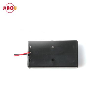 China Polypropylene JIAOU 7.4V 18650 Battery Holder Case With Wires 2 Cells Battery Box for sale