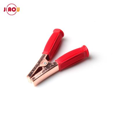 China JIAOU Battery Clip 500A 150mm Iron Plated Copper Car Clips Battery Holds Test Clip Battery Clip for sale