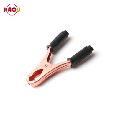 China JIAOU 100A 150MM copper metal clips large copper alligator clamps / crocodile clip for sale