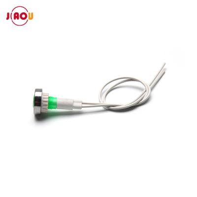 China JIAOU XD10-7 10mm plastic signal lamp light with wire 12v 24v 220v neon bulb indicator light for sale