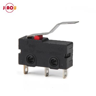 China JIAOU KW12-H Bent Lever Length 21mm 5A 250V Plastic Waterproof Microswitch for sale