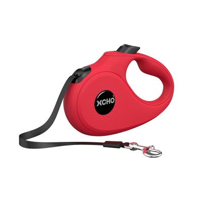 China Heavy Duty Retractable Dog Leash Custom Reflective Logo For Small, Medium & Large Dogs Up To 110lbs Strong Nylon Tape Extends 16ft for sale