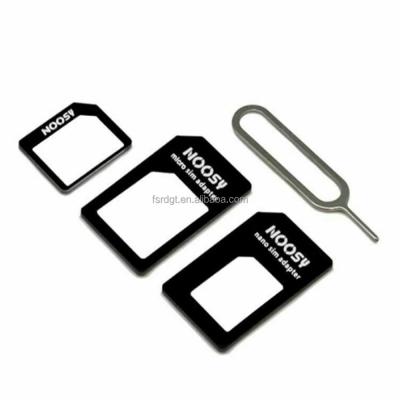 China Wholesale SIM CARD ADAPTER SIM Card nano to standard MICRO SIM Adapter Converter SET 4 in 1 pack for iPhone and Samsung SIM Adapter for sale