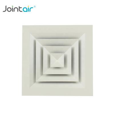 China Easy Installation HVAC Ventilation Supply Air Conditioning Square Ceiling Diffuser for sale