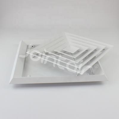 China 4 Way Aluminum Diffuser Square 4 Way Air Diffuser Ceiling For HVAC for sale