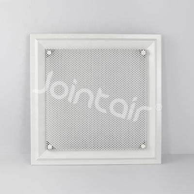 China Easy Installation HVAC Air Supply Metal Grill White Perforated Plate Air Diffusers for sale