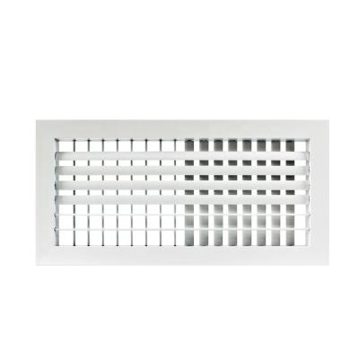 China Aluminum Ceiling Diffuser HVAC Double Deflection Air Diffuser With Adjustable Blades for sale