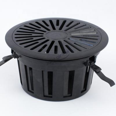 China Easy Installation Round Outlet Adjustable Plastic Circular Floor Swirl Grill for sale