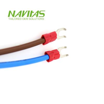 China Faston Electronic Terminal With JST Connector 18awg Earth Ground Cable for sale