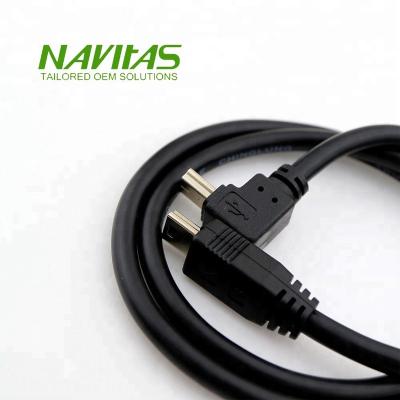 China MP3 / MP4 Player 90 Degree Mini USB To Straight Mini USB Data Cable for sale