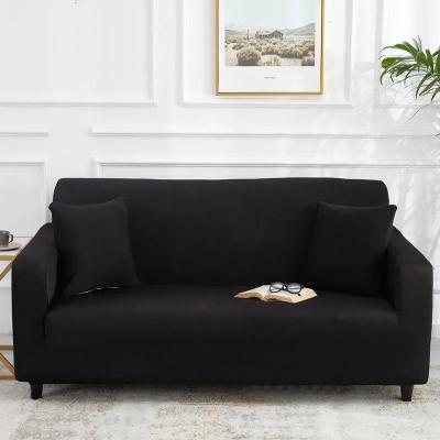 China Modern Sofa Cover Stretch Elastic Slipcovers Sofa Sectional Vintage For Living Solid Color Single/Seat Two/Three/Four Room Couch Cover for sale