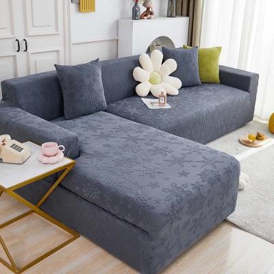 China Thick Jacquard Snowflake Elasticity Armchair Cushion Corner Funiture Protector Slipcover Couch Cover For Living Room for sale