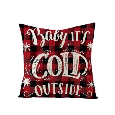 China Printing Christmas Cushion Cover 45*45 Pillow Case Sofa Cushions Pillow Case Cotton Linen Pillow Covers Home Decor for sale