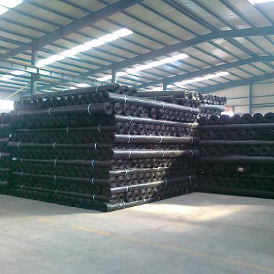 China Wholesale High Tensile Strength Low Elongation Fiberglass Geogrid Wrap Knitting Polyester Geogrid for sale