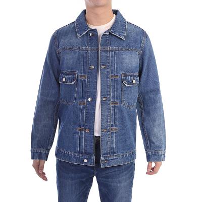 China Wholesale Brand Men's Jeans Jacket Brand Logo Cheap Price Wash OEM ODM Breathable High Quality Factory Custom Denim Jacket for sale