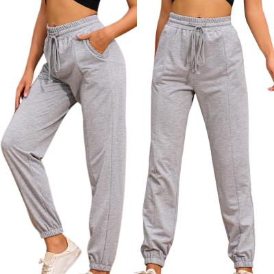 China Anti-pilling Fashionable Activewear Plain Cotton Harem Women Jogger Track Pants for sale