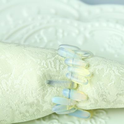 China Viable natural stone napkin rings wedding table decoration for sale