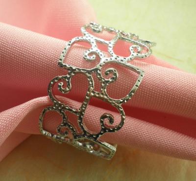 China Industry leading sustainable supply decorative metal napkin ring for sale