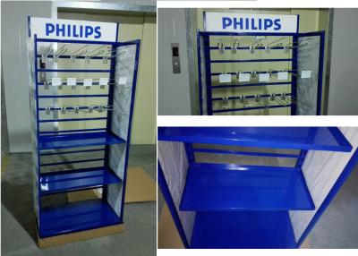 China Metal Tube Frame Branded Display Stands With Customized Graphic Sign Versatility for sale