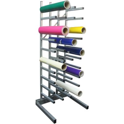 China Industrial Metal Vinyl Roll Storage Rack for sale