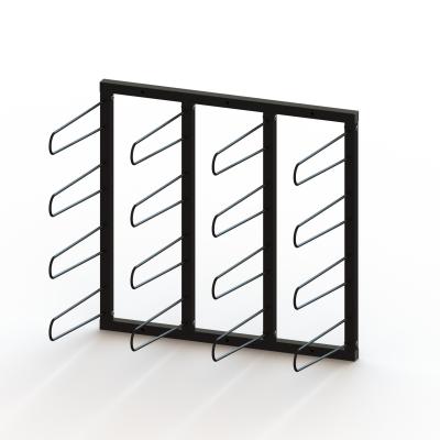 China Metal Display Vinyl Roll Wall Rack / Industrial Wall Mount Vinyl Storage Rack for sale