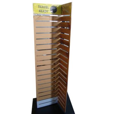 China 4 sided Plastic Slatwall Branded Display Stands for sale