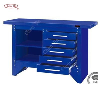 China MULTIFUNCTIONAL RUSH WORKBENCH /STEEL WORKBENCH WITH 5 DRAWERS for sale