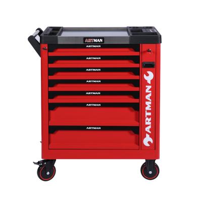 China 2021 Best Selling 7 Drawers Tool Trolley With Front Entry In Europe Market CD-3307PRO for sale