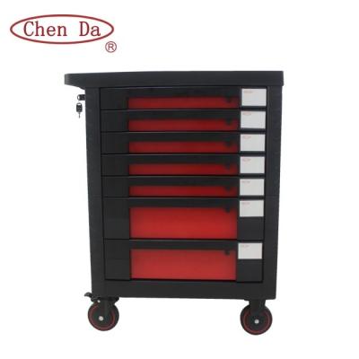 China New Design Iron CD-3070 Plus 7 Drawer Tool Cabinet Kraftwelle Tool Trolley for sale