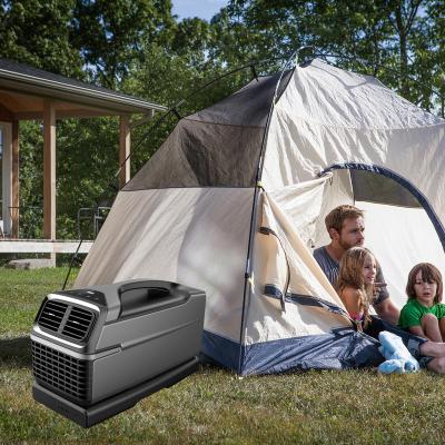 China Popular outdoor camping fast cooling mobile air conditioner for tent use vertical design 2040BTU 24v easy carry Te koop