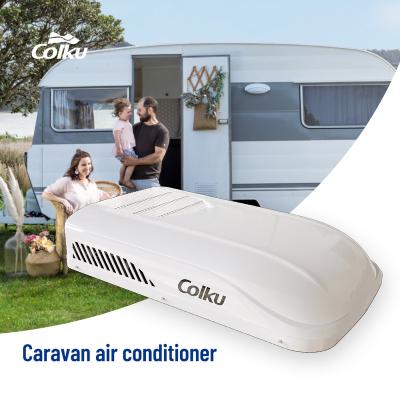 China 50mm factory wholesale price newest design 110V 230V roof top caravan air conditioner rv camping zu verkaufen