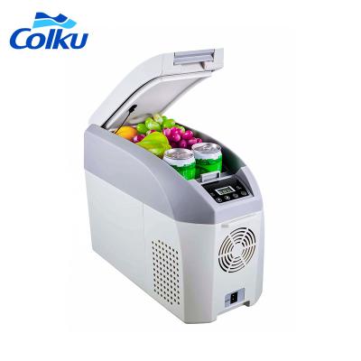 China Simple color without open type 12v mini car compressor model 12/24v portable vehicle fridge cooler refrigeration for sale