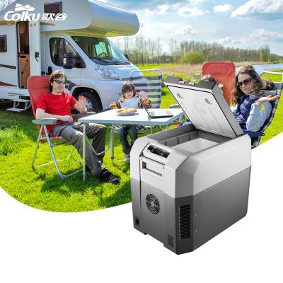 Китай Sports Car Fridge Cooler Box 12v 24V Mini Caravan RV Refrigerator Refrigeration Unit Portable Car Use Outdoor Camping Activity продается