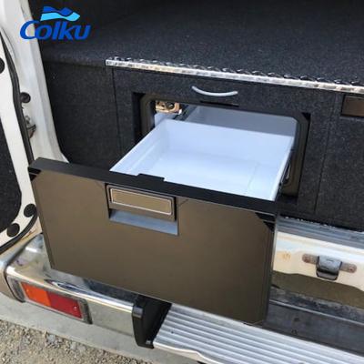 China 12v 24V Outdoor Mini RV Power Sports Drawer Portable Type Fridge Caravan Refrigerator 12v 24V Minus 18 Degree Celsius for sale