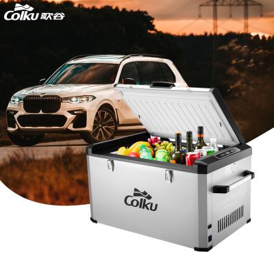 중국 Wholesale Price 12V 24V Mini RV Caravan Refrigerator Refrigeration Unit Portable Camping Use Colku Brand Sports Large Capacity 60L 판매용