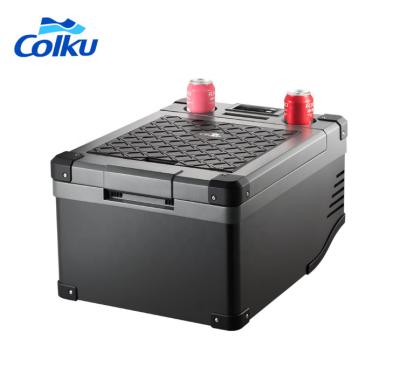 Китай New Design China-chic New Auto Parts Portable Exterior Using 12V Mini Refrigeration Unit Portable Refrigerator 24V 38L -18 quite consumption продается