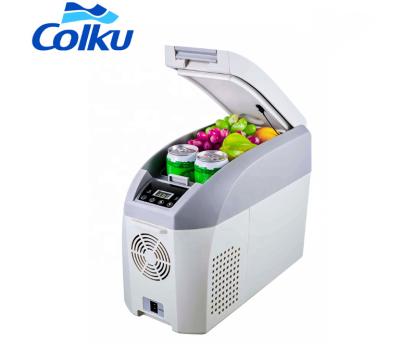 China China-chic New Design 12V 24V Mini Car Fridge Portable Fridge Freezer With DC Compressor 10L -18 Low Consumption Outdoor Using Quite for sale