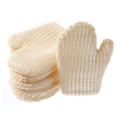 China EXFOLIATE Hot Sale 100% Natural Sisal Shower Bath Glove Exfoliating Glove With Customer's Logo for sale