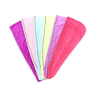 China QUICK DRY Microfiber Hat Hair Absorbent Quick Dry Turban Wrapped Towel For Women for sale